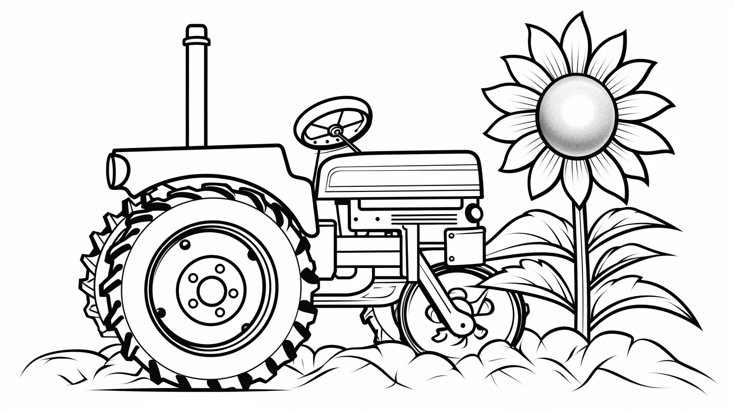 free printable tractor coloring pages for preschoolers