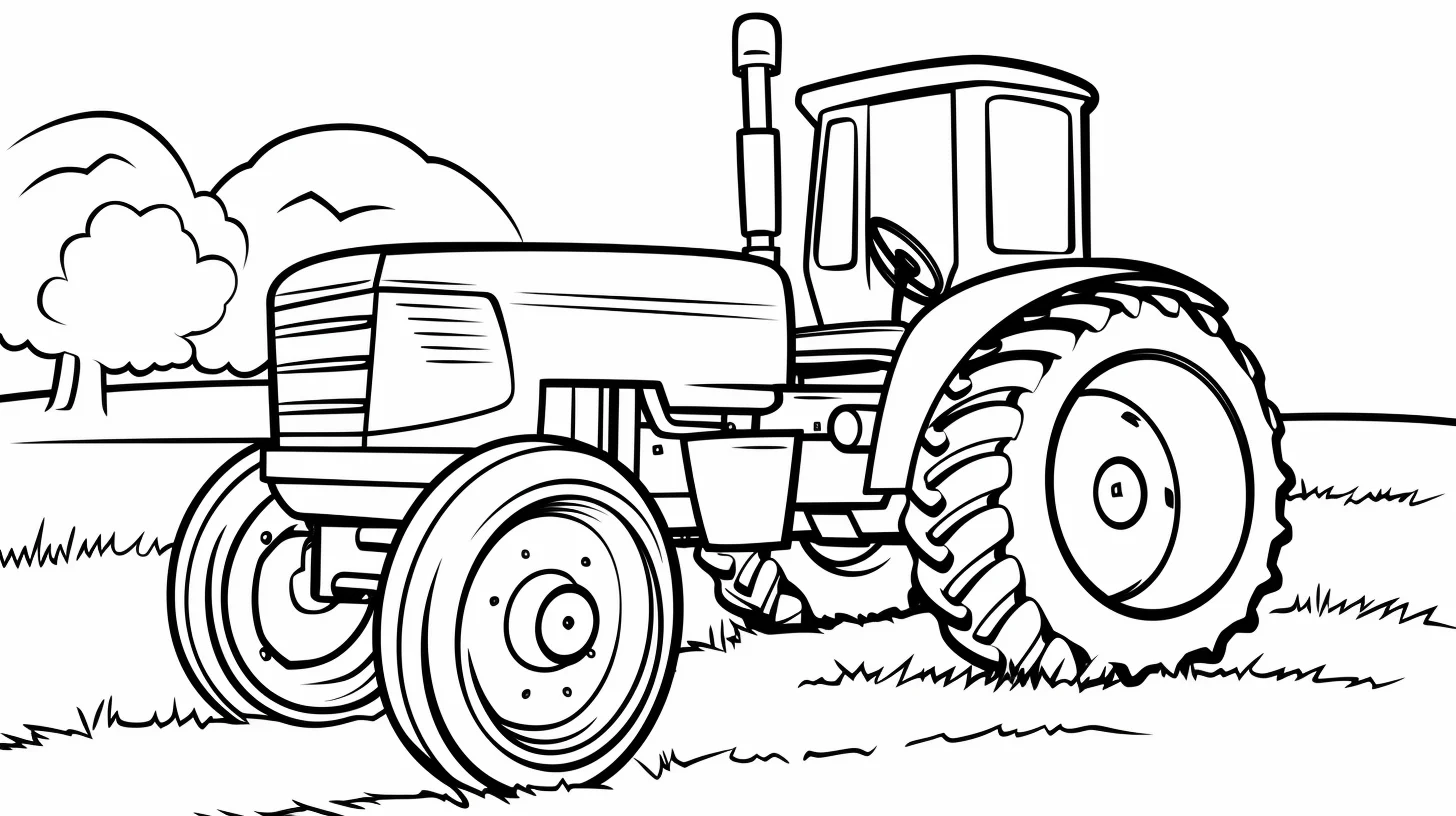 free printable tractor coloring pages