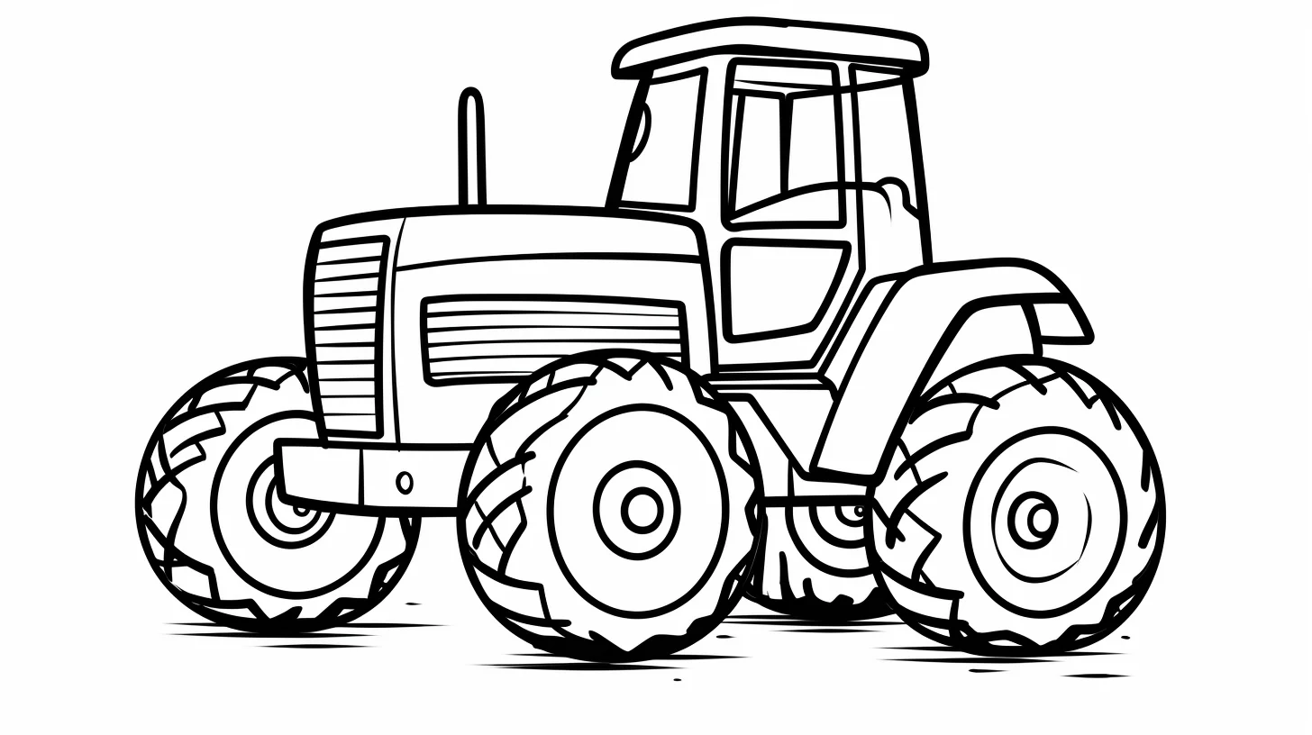 free tractor coloring pages for preschoolers