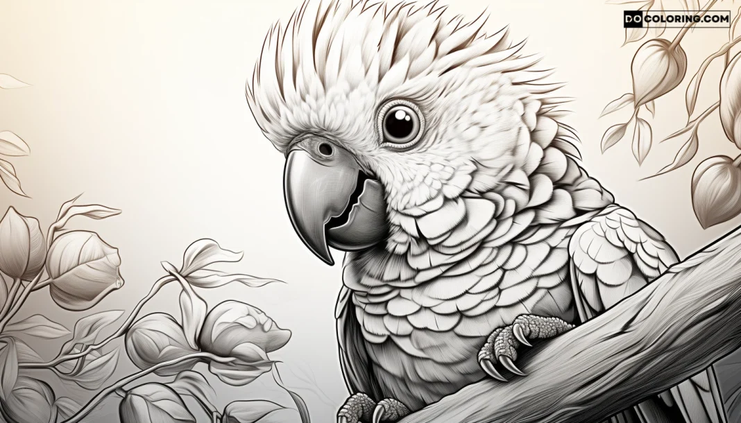 Free Printable Cute Baby Parrot Coloring Pages to Print | DO Coloring