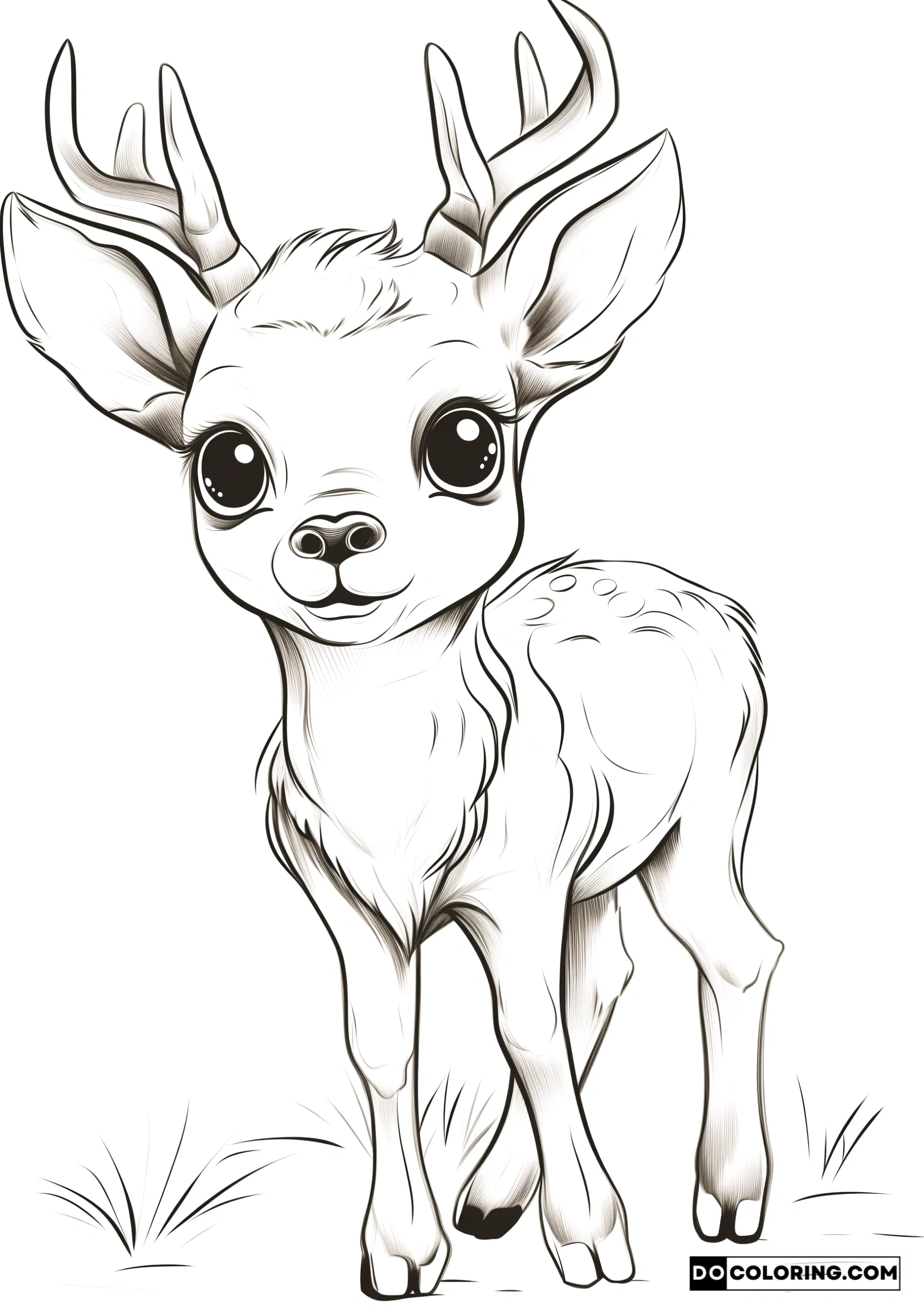 Cute Baby Reindeer Coloring Pages 2024 Free Printable DO Coloring