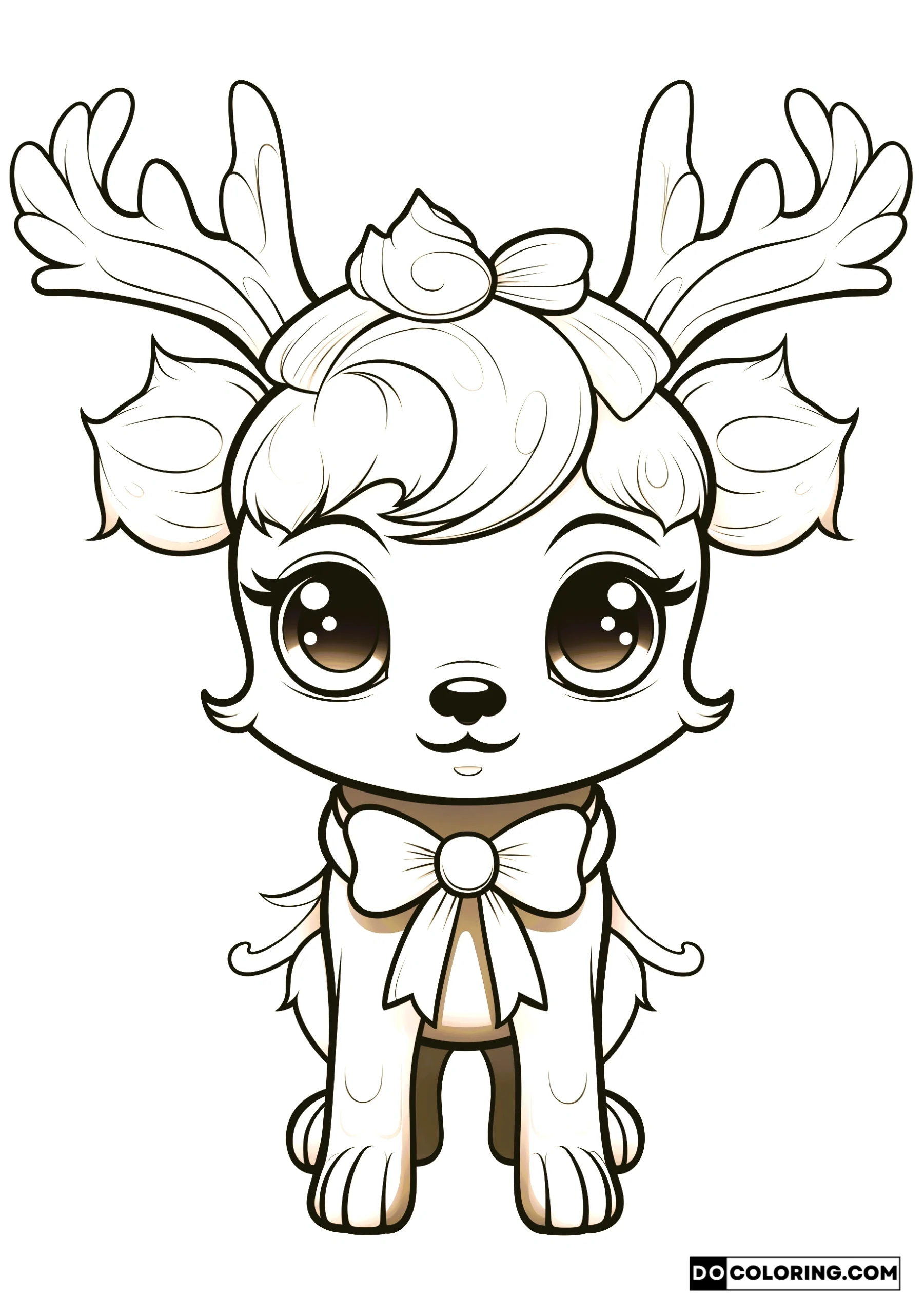 Cute Baby Reindeer Coloring Pages 2024 Free Printable DO Coloring