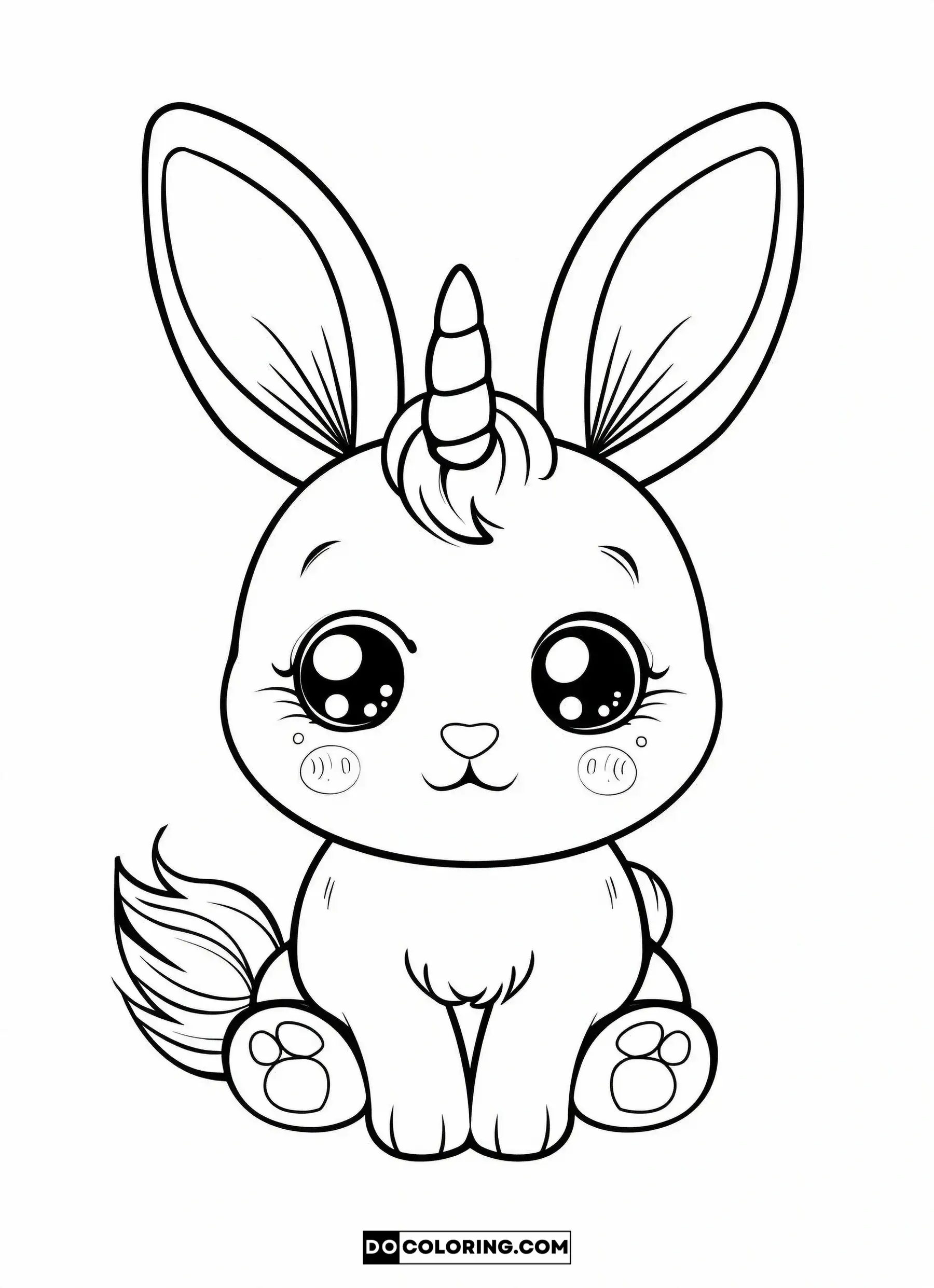 Cute Rabbit & Bunny Coloring Pages – Free Printable 2024 | DO Coloring